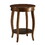 Walnut Round Side Table with Bottom Shelf B062P189129