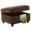 Chocolate Storage Upholstery Ottoman B062P189140