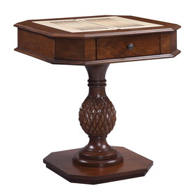 Cherry Game Table with Pedestal Base B062P189143