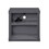 Gunmetal Nightstand with Open Shelf B062P189164