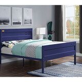 Blue Full Platform Bed