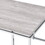 Natural Oak and Chrome Coffee Table with Metal Sled Base B062P189174