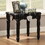 Black End Table with Turned Legs B062P189193