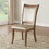 Beige and Grey Oak Side Chair with Tapered Leg (Set of 2) B062P189212