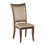 Beige and Grey Oak Side Chair with Tapered Leg (Set of 2) B062P189212