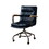 Vintage Blue Swivel Office Chair with Casters B062P189214