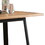 Retro Natural and Black Square Bar Table B062P189223