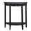 Black Console Table with Bottom Shelf B062P189228