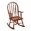 Tobacco Youth Rocking Chair with Turned Base B062P189235