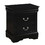 Black 2-drawer Nightstand B062P189238