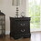 Black 2-drawer Nightstand B062P189238