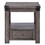 Ash Grey End Table with Square Leg B062P189247