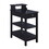 Black Storage Accent Table with USB B062P191062