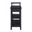 Black Storage Accent Table with USB B062P191062