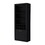 Mia Black Bar Cabinet with Wine Storage and Three Shelves B062P193657