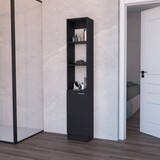 James Black Linen Cabinet with 1-Door