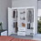 Riley All-in-One 2-Door Armoire White B062P202113