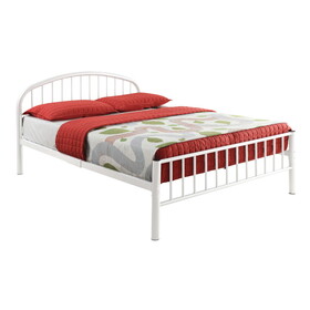 White Full Panel Bed with Slat B062P208990