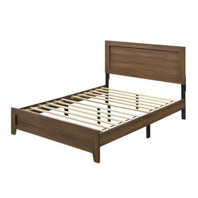 Oak Eastern King Panel Bed with Slat B062P208993