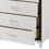 White 5-Drawer Chest with Metal Legs B062P209024