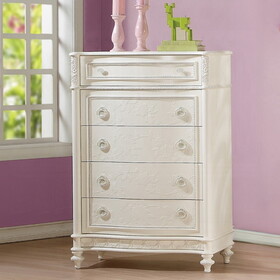 Ivory 5-Drawer Chest B062P209029