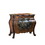 Oak and Antique Black 3-Drawer Chest B062P209050