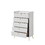 White 5-Drawer Chest with Pull Handles B062P209053