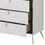 White 5-Drawer Chest with Pull Handles B062P209053