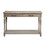 Weathered Oak 2-Drawer Sofa Table with Shelf B062P209059