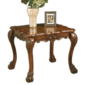 Cherry Oak End Table with Claw Leg B062P209072