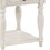 Oak and Antique White 1-Drawer End Table with Shelf B062P209079