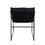 Distress Espresso and Matt Iron Accent Chair with Sled Base B062P209157