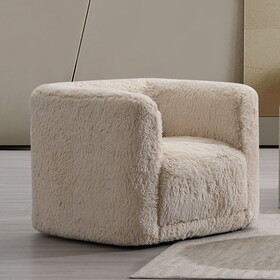 Beige Swivel Accent Chair B062P209167