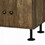 Rustic Oak and Black 2-Shelf TV Stand B062P209172