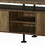 Rustic Oak and Black 2-Shelf TV Stand B062P209172