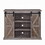 Rustic Natural 2-Door TV Stand B062P209173