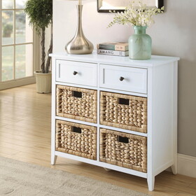 White 6-Drawer Console Cabinet B062P209185