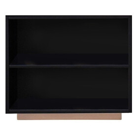 Black and Rose-Gold 2-Shelf Bookshelf B062P209198