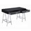 Black High Gloss and Chrome 2-Drawer Writing Desk B062P209202