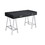 Black High Gloss and Chrome Writing Desk with USB Port B062P209204