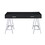 Black High Gloss and Chrome Writing Desk with USB Port B062P209204