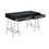 Black High Gloss and Chrome Writing Desk with USB Port B062P209204