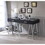 Black High Gloss and Chrome Writing Desk with USB Port B062P209204