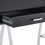 Black High Gloss and Chrome Writing Desk with USB Port B062P209204