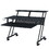 Black Music Recording Studio Desk with Keyboard Tray B062P209212