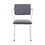 Grey and White Dining Chair with Padded Seat (Set of 2) B062P209231