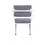 Grey and White Dining Chair with Padded Seat (Set of 2) B062P209231