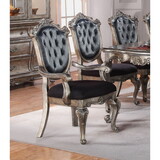 Silver Grey and Antique Platinum Tufted Side Chair (Set of 2) B062P209234