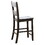 Distressed Walnut Counter Height Chair with Ladder Back (Set of 2) B062P209259