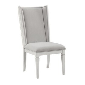 Light Grey and Weathered White Padded Side Chair (Set of 2) B062P209266